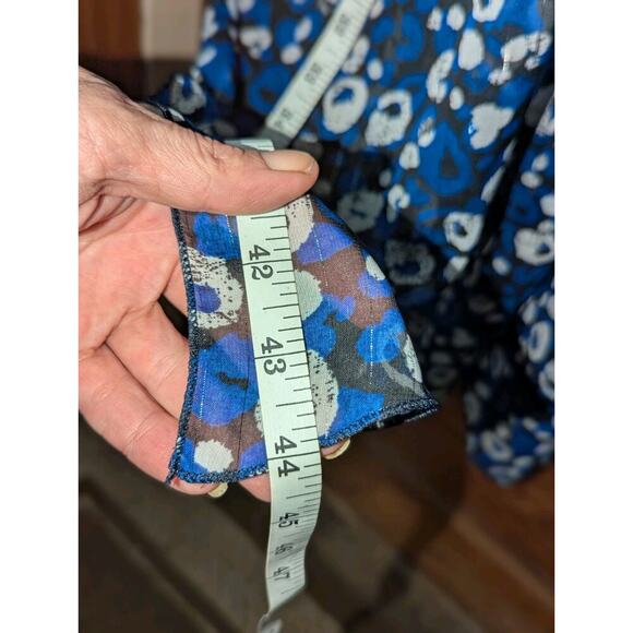 New cato womens one size cover up swim Pom Pom Blue Light Weight - Picture 6 of 8